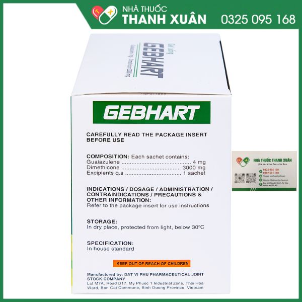 Gebhart - Điều trị triệu chứng những cơn đau dạ dày